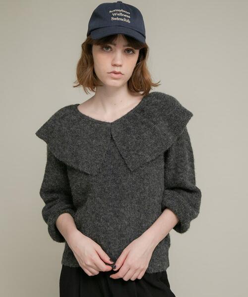 URBAN RESEARCH Sonny Label ニット セーター 「WEB限定」フリルカラー