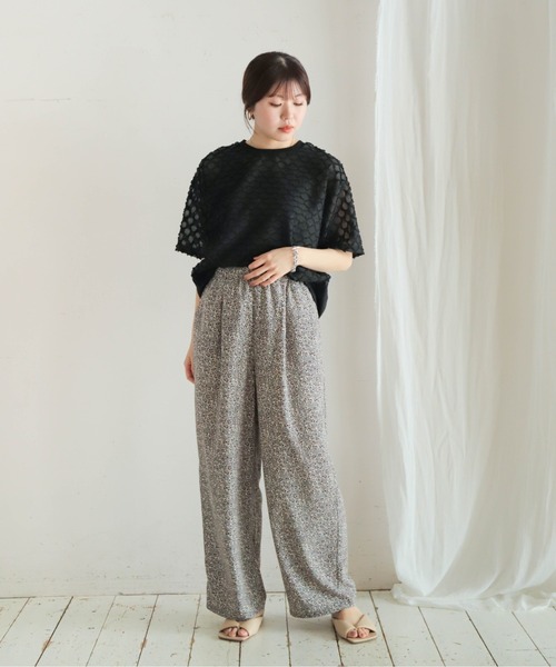 「NOMBRE IMPAIR」 半袖カットソー FREE ホワイト レディース_画像2