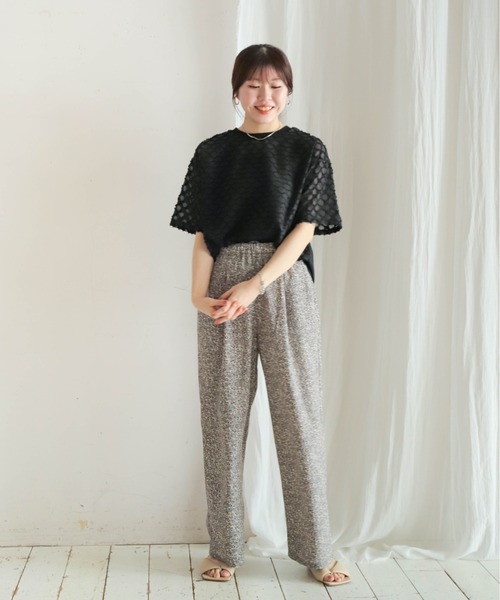 「NOMBRE IMPAIR」 半袖カットソー FREE ホワイト レディース_画像3