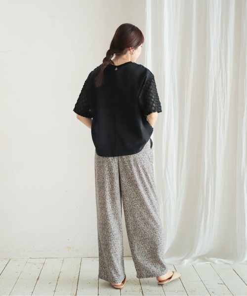 「NOMBRE IMPAIR」 半袖カットソー FREE ホワイト レディース_画像4