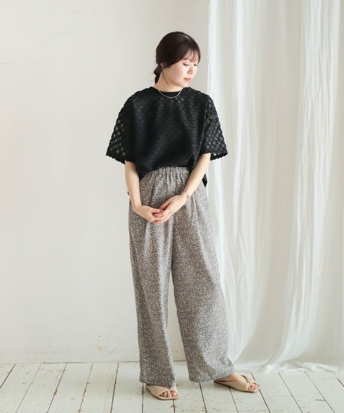 「NOMBRE IMPAIR」 半袖カットソー FREE ホワイト レディース_画像5