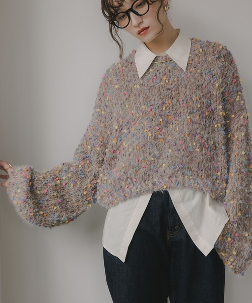 210nouve（トゥージュヌーヴ） ニット セーター ミックスカラー