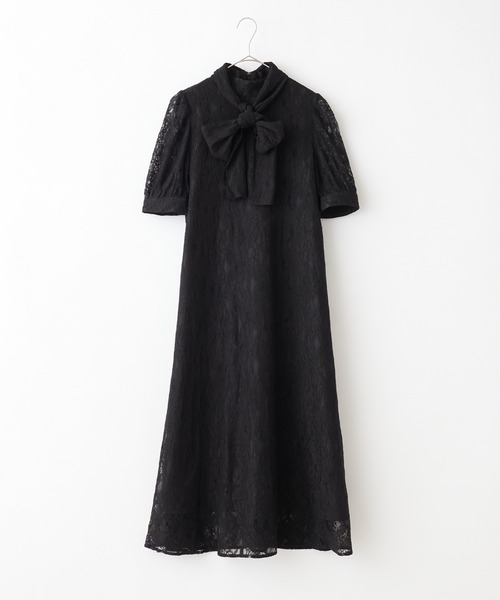 「BONLECILL noir」 半袖ワンピース FREE ブラック レディース_画像6