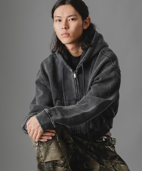 [*]様   Jeans 黒 フルジップ パーカー　メンズ VENCE EXCHANGE パーカー デニムジップパーカー メンズ : ZOZOTOWN