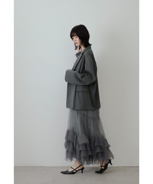 niana ブラックフリルドレス ジャケットセット ニアナ niana ジャケットセットチュールフリルドレス 2点セット 結婚式