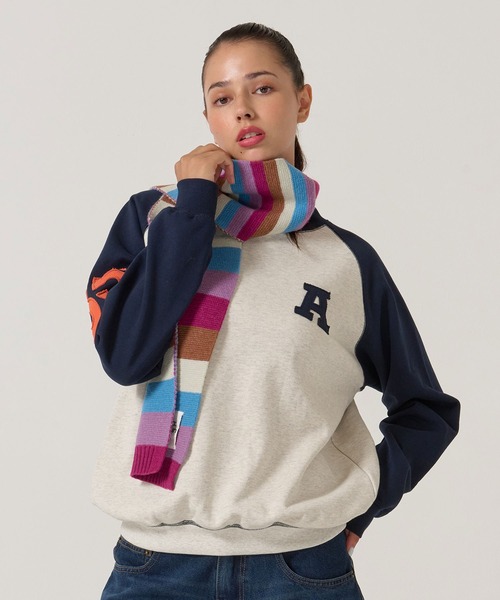 TINA：JOJUN（ティーナジョジュン） トレーナー スウェット バイカラー