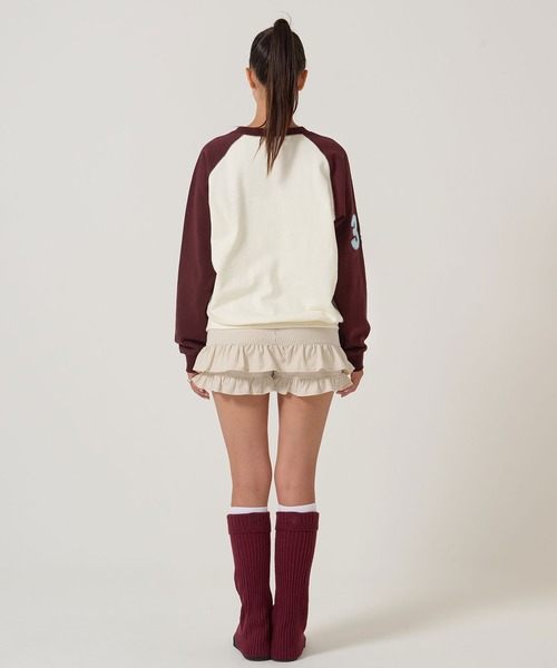 TINA：JOJUN（ティーナジョジュン） トレーナー スウェット バイカラー