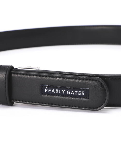 PEARLY GATES（パーリーゲイツ） ベルト 「PEARLY GATES」ぷっくりロゴ