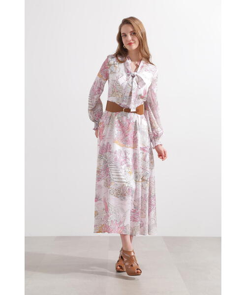 PINKY&DIANNE（ピンキー アンド ダイアン） 長袖ワンピース 36 ピンク