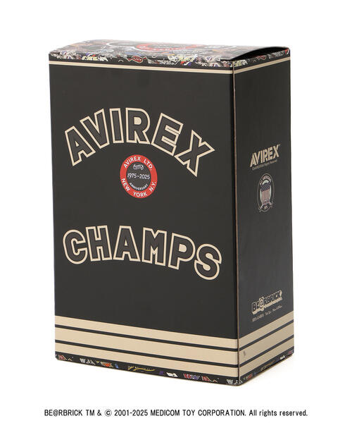 AVIREX（アヴィレックス） フィギュア BE@RBRICK AVIREX 50th VARSITY