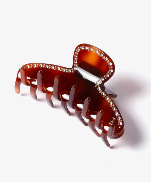 【新品未使用】アレクサンドルドゥパリ　EVEILコレクション　ヘアクリップL 赤 ALEXANDRE DE PARIS（アレクサンドル ドゥ パリ） ヘアクリップ
