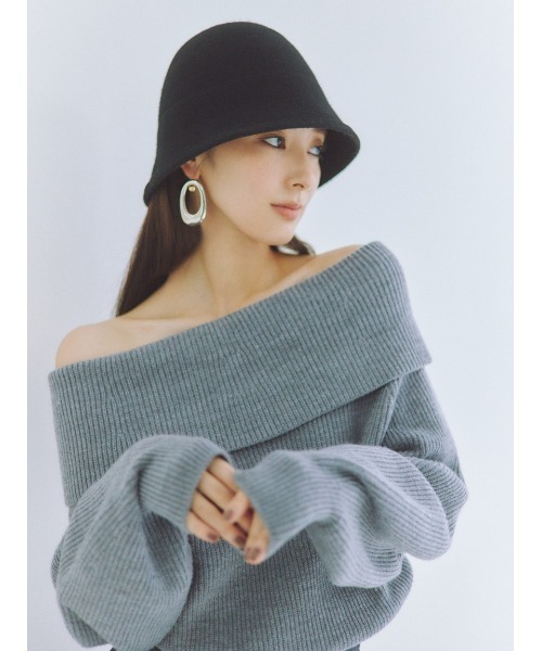 FRAY I.D（フレイ・アイディー） 長袖ニット FREE ブラック レディース