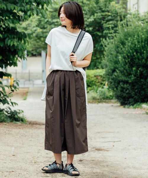 「EKAL」 パンツ ONE ネイビー レディース_画像7