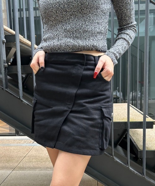 「FIG&VIPER」 ミニスカート M グリーン レディース_画像5