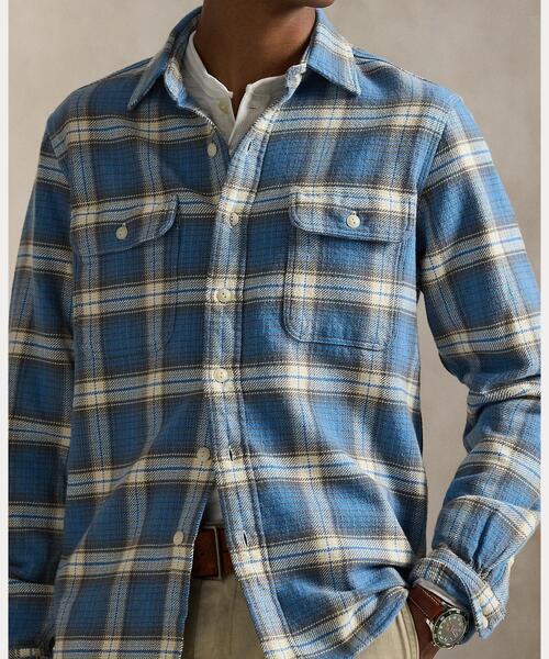 【新品タグ付き】ラルフローレン Classic Fit　現行　フランネル　M相当 古着 ラルフローレン CLASSIC FIT クラシックフィット チェック柄
