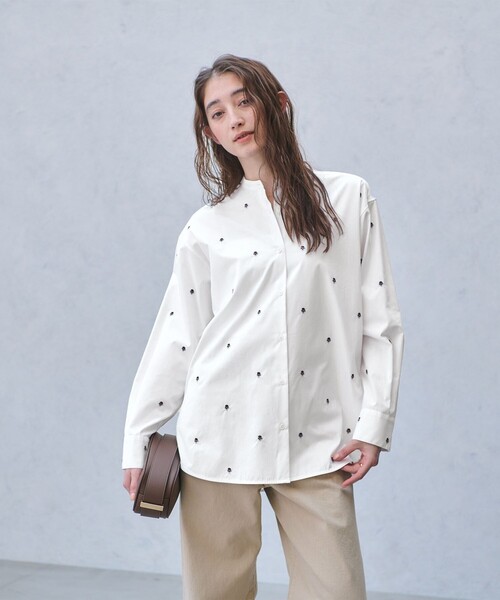 UNITED ARROWS（ユナイテッドアローズ） ブラウス シャツ エンブロイ