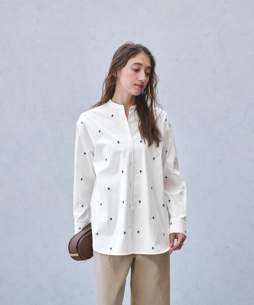 UNITED ARROWS（ユナイテッドアローズ） ブラウス シャツ エンブロイ