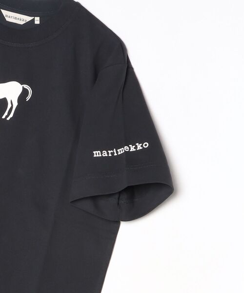 marimekko（マリメッコ） tシャツ 「kioski」 Rastit Musta Tamma