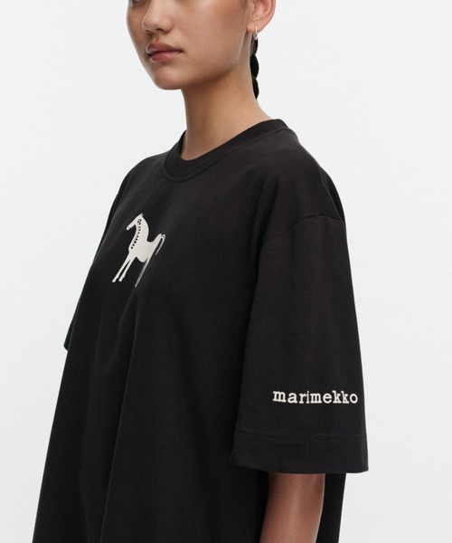 tシャツ 「kioski」 Rastit Musta Tamma / Long-sleeve T-shirt レディース メンズの画像