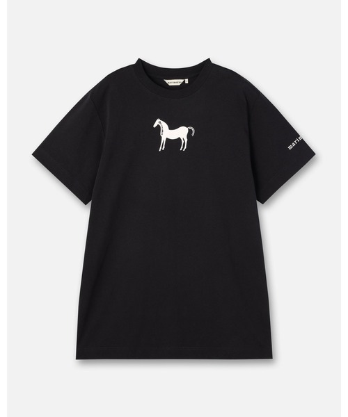 marimekko（マリメッコ） tシャツ 「kioski」 Rastit Musta Tamma