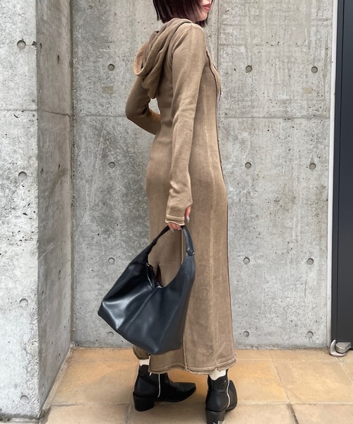 「ROGER AND RAW」 ニットワンピース FREE スミクロ レディース_画像6