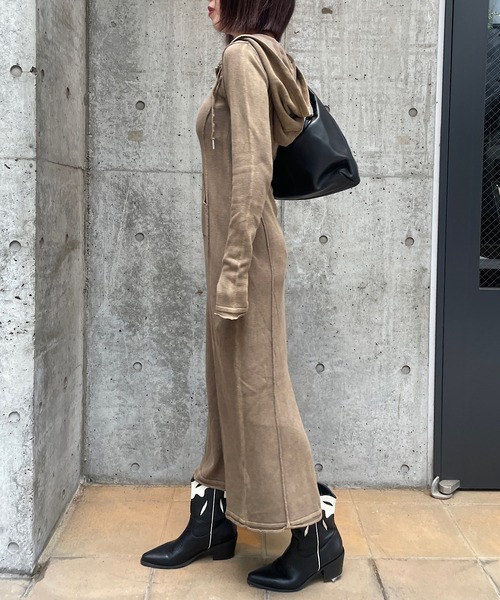 「ROGER AND RAW」 ニットワンピース FREE スミクロ レディース_画像8