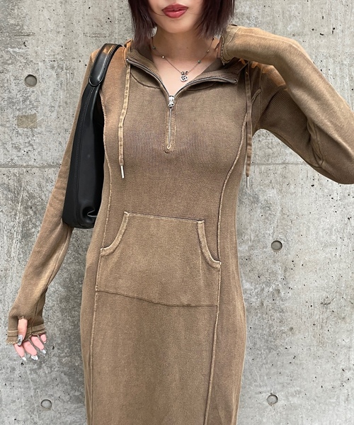 「ROGER AND RAW」 ニットワンピース FREE スミクロ レディース_画像9