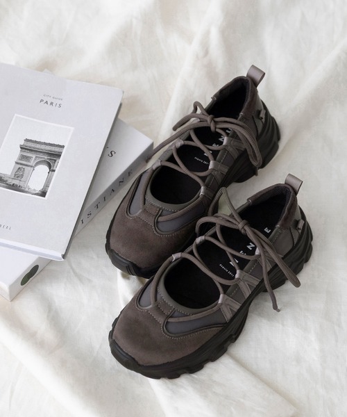 「menue」 シューズ LL ブラウン レディース_画像9