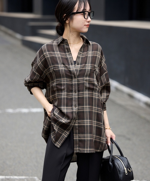 SLOBE IENA - スローブ イエナ 24AW シャツ ブラウス グレー 長袖