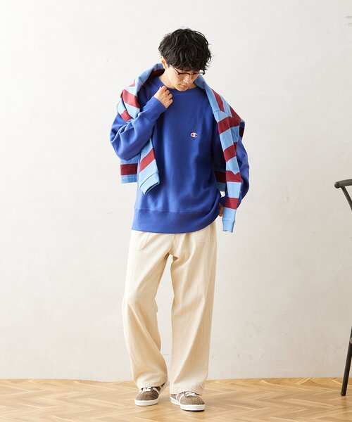 「Champion」 スウェットカットソー LARGE ブラック メンズ_8