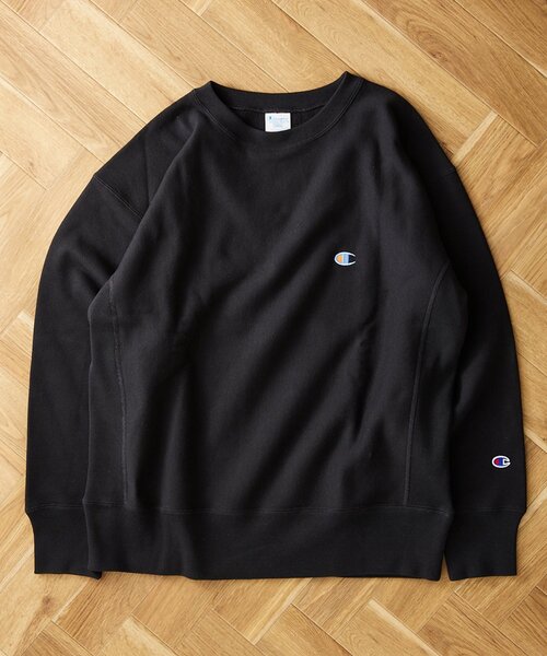「Champion」 スウェットカットソー LARGE ブラック メンズ_9