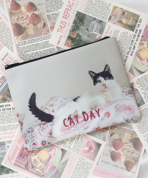 FUNALIVE（ファンアライブ） バッグインバッグ ポーチ CAT DAY
