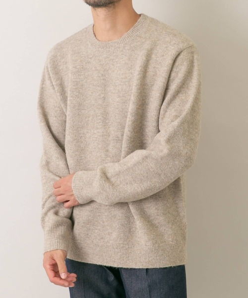 「URBAN RESEARCH ROSSO MEN」 長袖ニット LARGE グレー メンズ_画像4