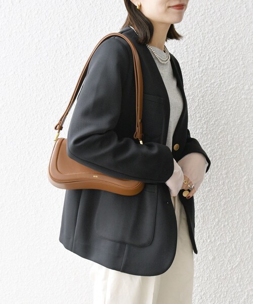 「SHIPS any」 ノーカラージャケット ONE SIZE ネイビー レディース_画像5