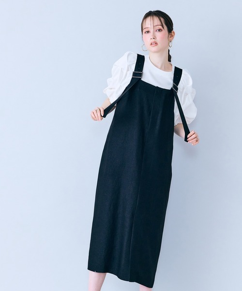 tシャツ タックボリュームスリーブカットソー レディースの画像
