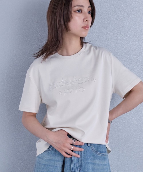 murea tシャツ 半袖 ビーズ刺繍半袖Tシャツ レディース : ZOZOTOWN