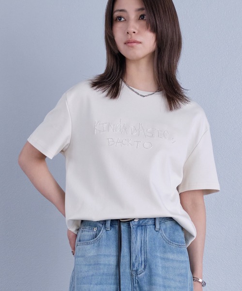 murea tシャツ 半袖 ビーズ刺繍半袖Tシャツ レディース : ZOZOTOWN