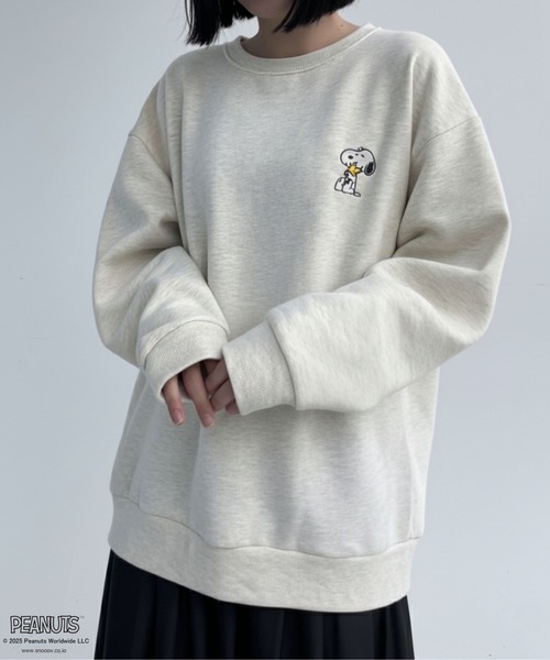 「PEANUTS」 スウェットカットソー M オートミール メンズ_画像5