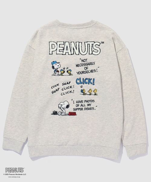 「PEANUTS」 スウェットカットソー M オートミール メンズ_画像7