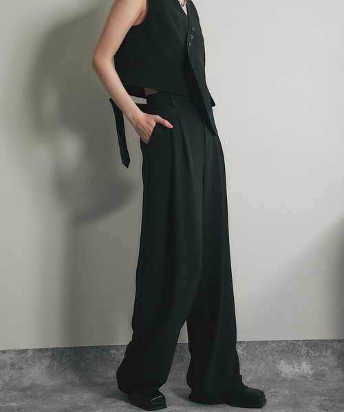 「SMILE ORCHID」 セットアップ 36 ブラック レディース_4