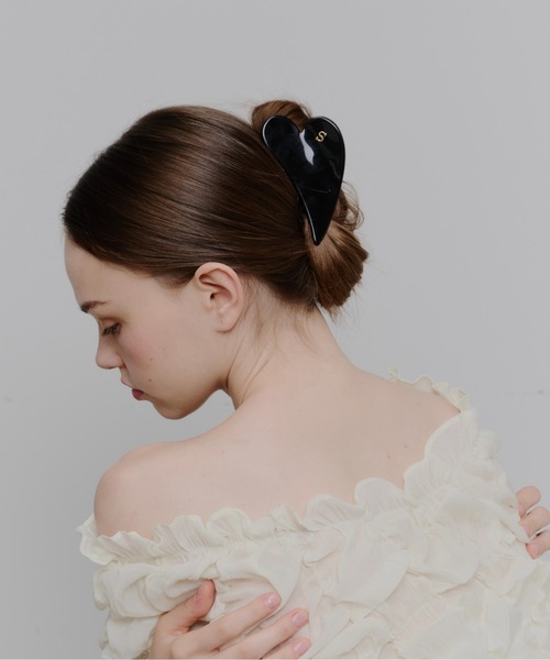Su1.（スイ） ヘアクリップ 「Su1.」イニシャルハートバンスクリップ