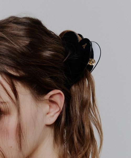 Su1.（スイ） ヘアクリップ 「Su1.」イニシャルハートバンスクリップ