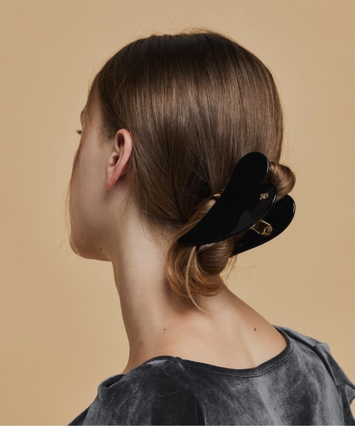 Su1.（スイ） ヘアクリップ 「Su1.」イニシャルハートバンスクリップ