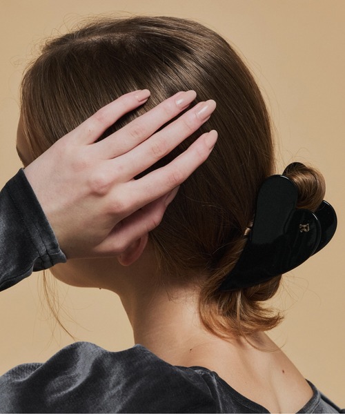Su1.（スイ） ヘアクリップ 「Su1.」イニシャルハートバンスクリップ