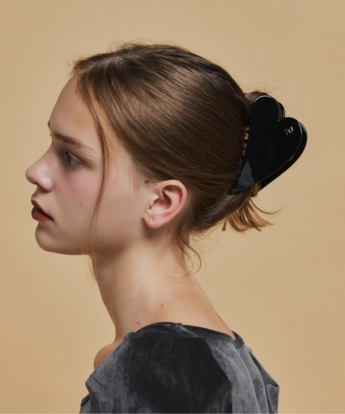 Su1.（スイ） ヘアクリップ 「Su1.」イニシャルハートバンスクリップ