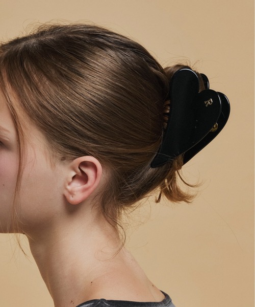 Su1.（スイ） ヘアクリップ 「Su1.」イニシャルハートバンスクリップ