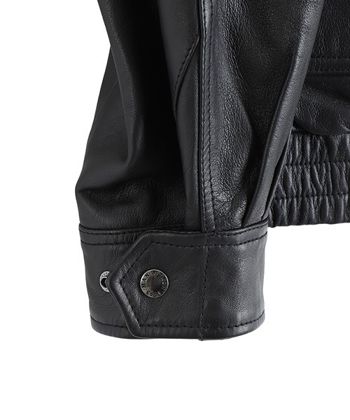 ブルゾン アウター MANASTASH / マナスタッシュ：LEATHER MOTOR BLOUSON：792-5950004「AST」 メンズの画像