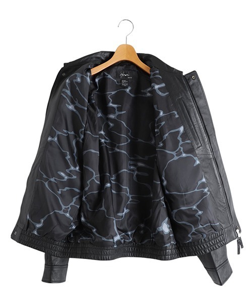 ブルゾン アウター MANASTASH / マナスタッシュ：LEATHER MOTOR BLOUSON：792-5950004「AST」 メンズの画像