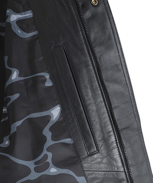 ブルゾン アウター MANASTASH / マナスタッシュ：LEATHER MOTOR BLOUSON：792-5950004「AST」 メンズの画像
