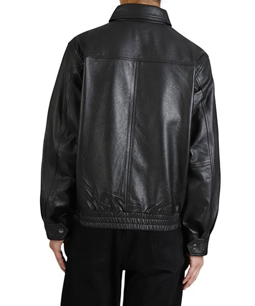 ブルゾン アウター MANASTASH / マナスタッシュ：LEATHER MOTOR BLOUSON：792-5950004「AST」 メンズの画像